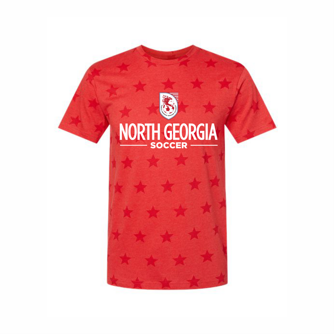 NGSA Star Print Tee Red