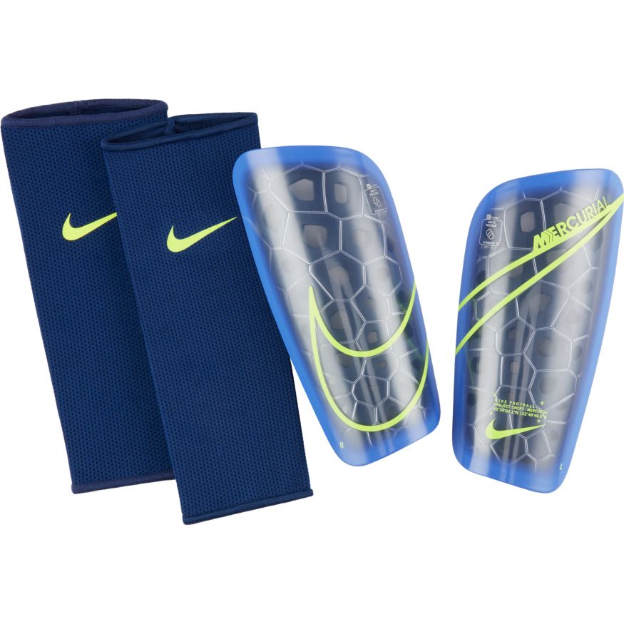 Espinilleras Nike Mercurial Lite Azul vacio Zafiro Voltio Best Buy Soccer Team s Store