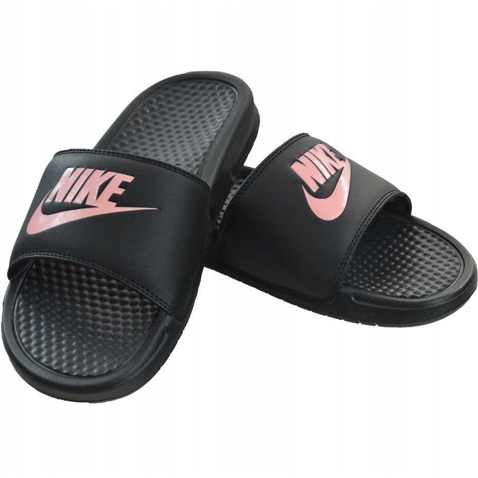 Nike benassi black gold hotsell