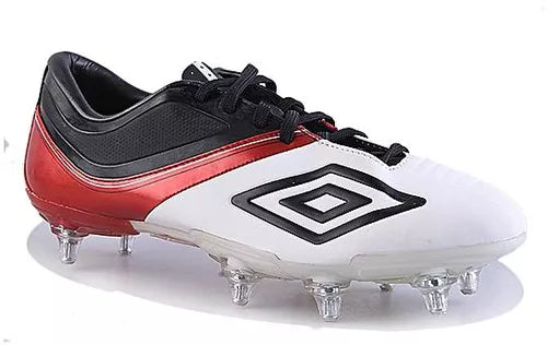 Botas de fútbol multiterreno Umbro ST 11 Premier HG Blanco/Negro/Rojo