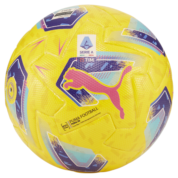 Balón PUMA Orbita Serie A (FIFA Quality Pro) Pelé Amarillo-Azul Glimmer-multicolor