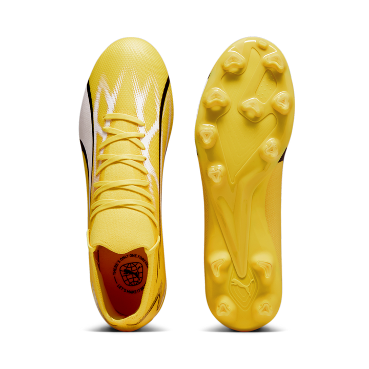 PUMA Ultra Match FG/AG Multi-Ground Cleats Yellow/White/Black