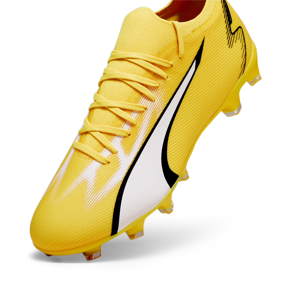 PUMA Ultra Match FG/AG Multi-Ground Cleats Yellow/White/Black