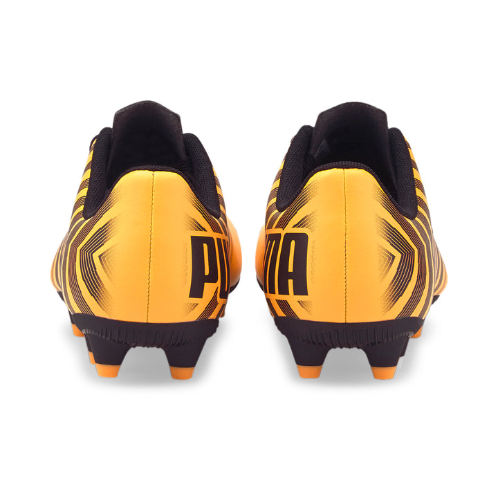 Botas de fútbol para superficies múltiples Puma Tacto II FG/AG para niños JR Neon Citrus/Negro