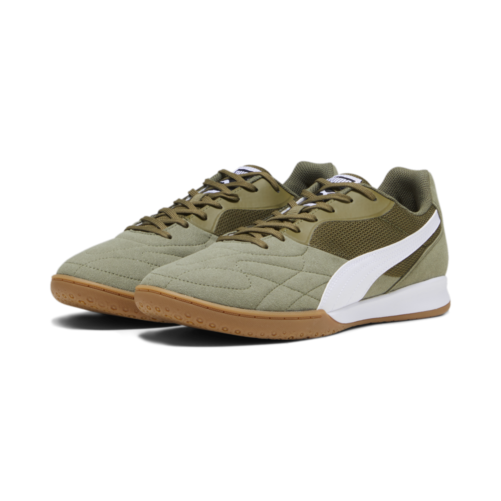 Zapatos de interior PUMA King Top IT Verde oliva/Blanco/Oro