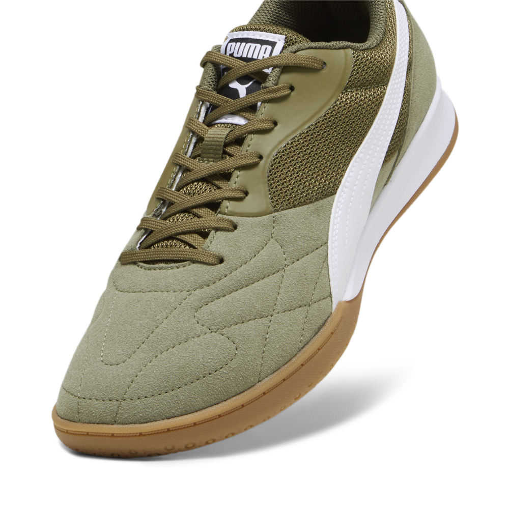 PUMA King Top IT Indoor Shoes Olive Drab/White/Gold