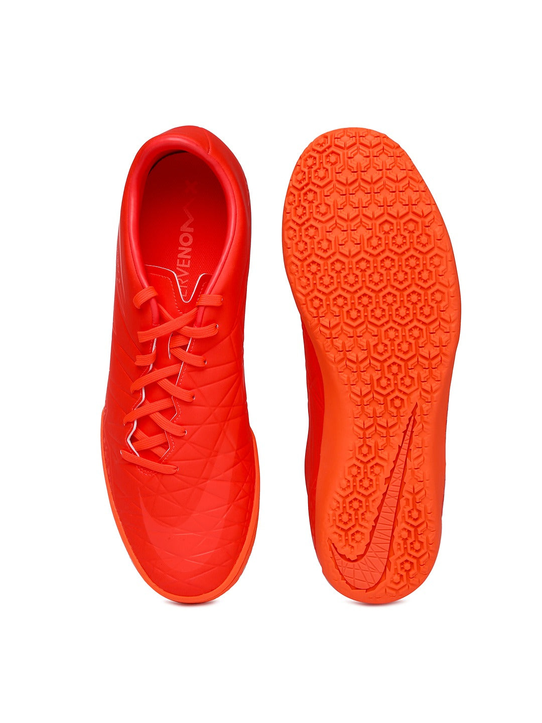 Nike Kid's JR HyperVenom Phelon II IC Indoor Boots Bright Crimson/Orange