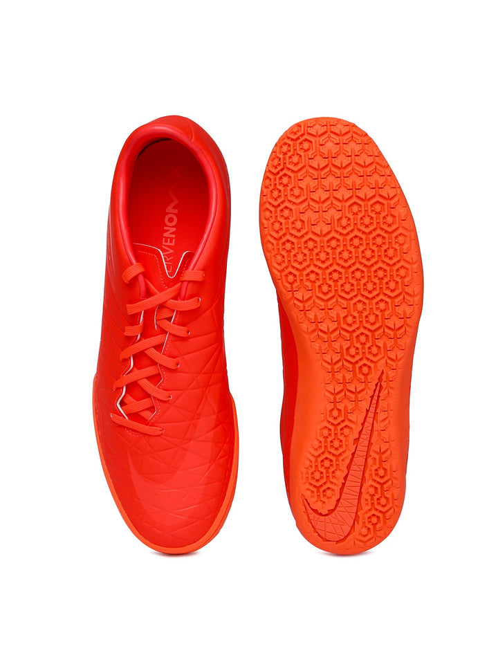 Botas de interior Nike JR HyperVenom Phelon II IC para niños, carmesí brillante/naranja
