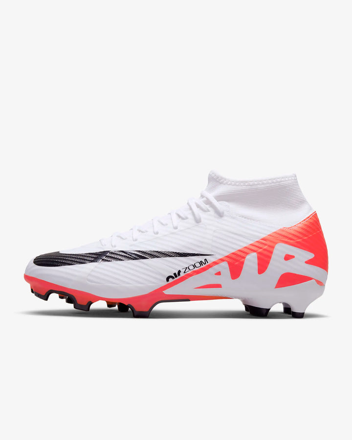 Botas de fútbol para superficies múltiples Nike Mercurial Superfly 9 Academy Carmesí brillante/Negro/Blanco