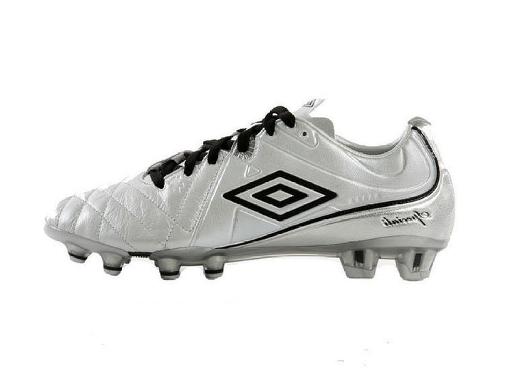 Umbro Speciali Pro 4 HG Hard Ground Football Boots White/Silver