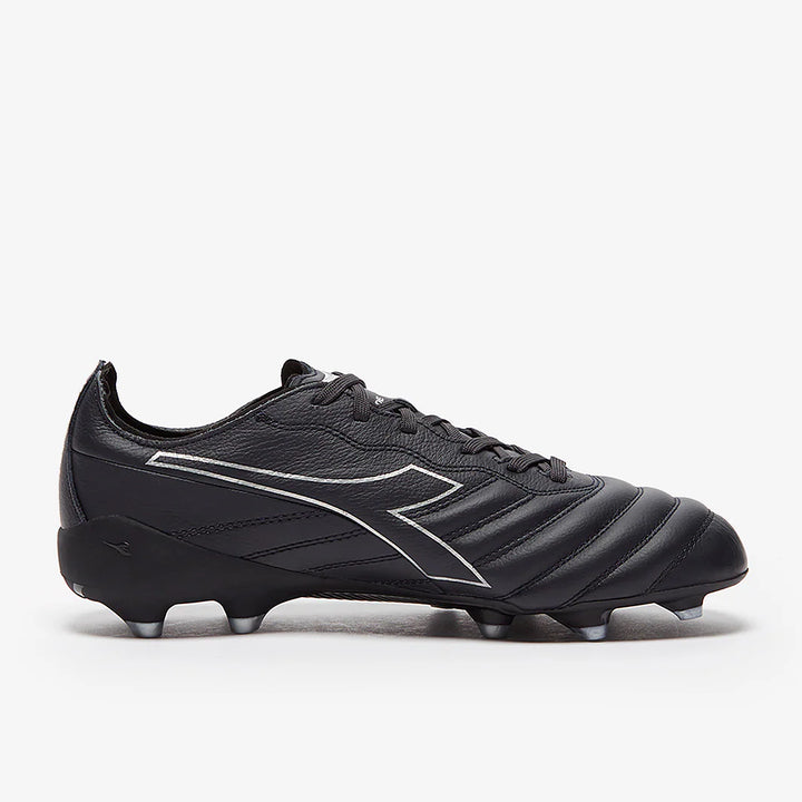 Diadora Brasil Elite Tech Italia Tech FG LPX Firm Grund Football Boots Anthracite Black/Silver