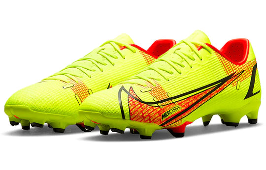 Botas de fútbol para superficies múltiples Nike Mercurial Vapor 14 Academy FG/MG Voltio/Carmesí brillante