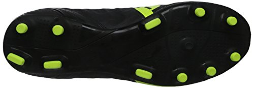 Botas de fútbol para superficies firmes Puma EvoSPEED 4.4 FG Negro/Amarillo de seguridad