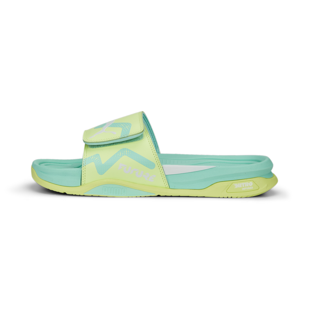 PUMA Dream Nitro Slide Future Ultimate Amarillo/Blanco/Menta eléctrica