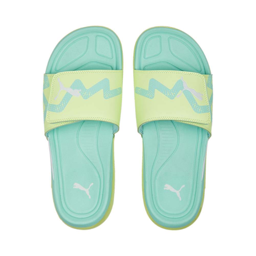 PUMA Dream Nitro Slide Future Ultimate Amarillo/Blanco/Menta eléctrica