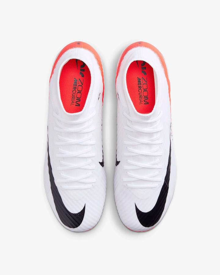 Botas de fútbol para superficies múltiples Nike Mercurial Superfly 9 Academy Carmesí brillante/Negro/Blanco