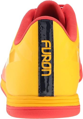 New Balance Men's Furon 4.0 Dispatch IN Indoor Football Boots Flame/Azteca Gold