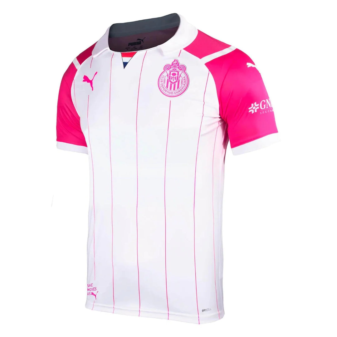 Puma Kid's Chivas Third Jersey 21 White/Pink