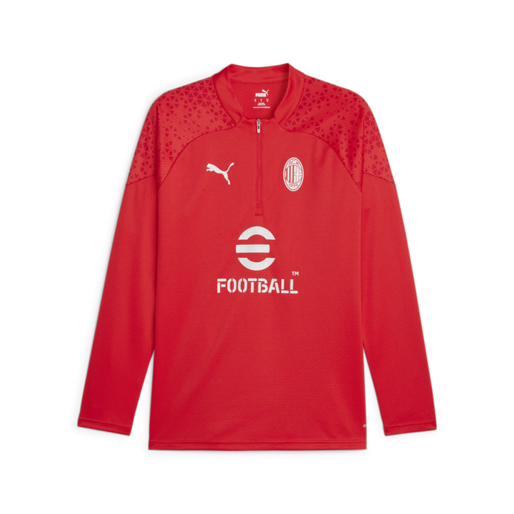 Camiseta de entrenamiento con cremallera de 1/4 del AC Milan de PUMA