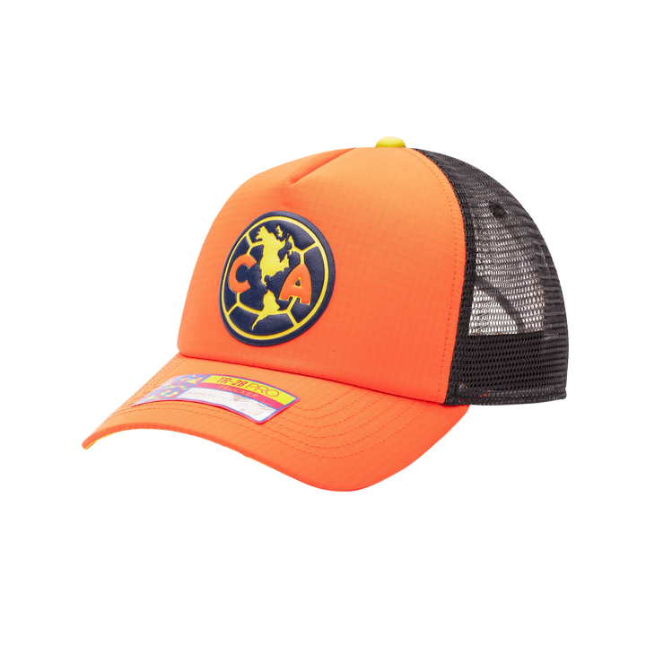 Fan Ink Club America Aspen Trucker Hat Orange