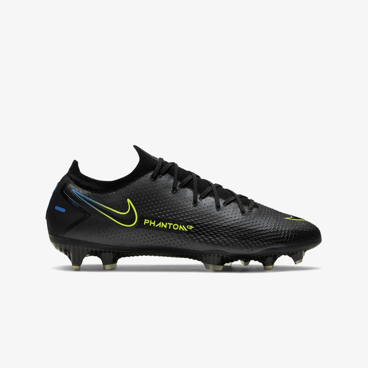 Botas de fútbol para superficies firmes Nike Phantom GT Elite FG Negro/Azul