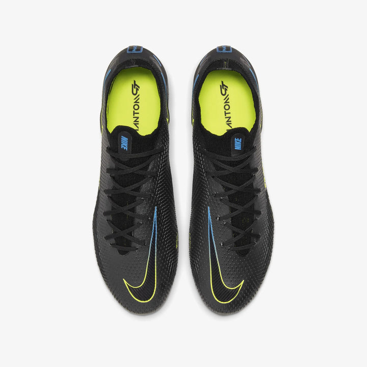 Botas de fútbol para superficies firmes Nike Phantom GT Elite FG Negro/Azul