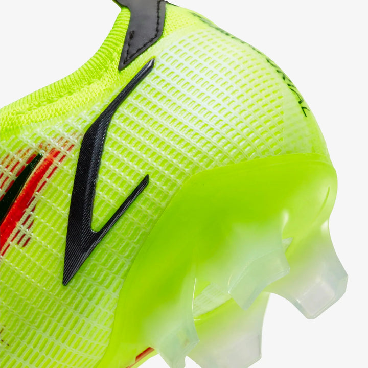 Botas de fútbol para terreno firme Nike Mercurial Vapor 14 Elite FG Voltio/Carmesí brillante/Negro