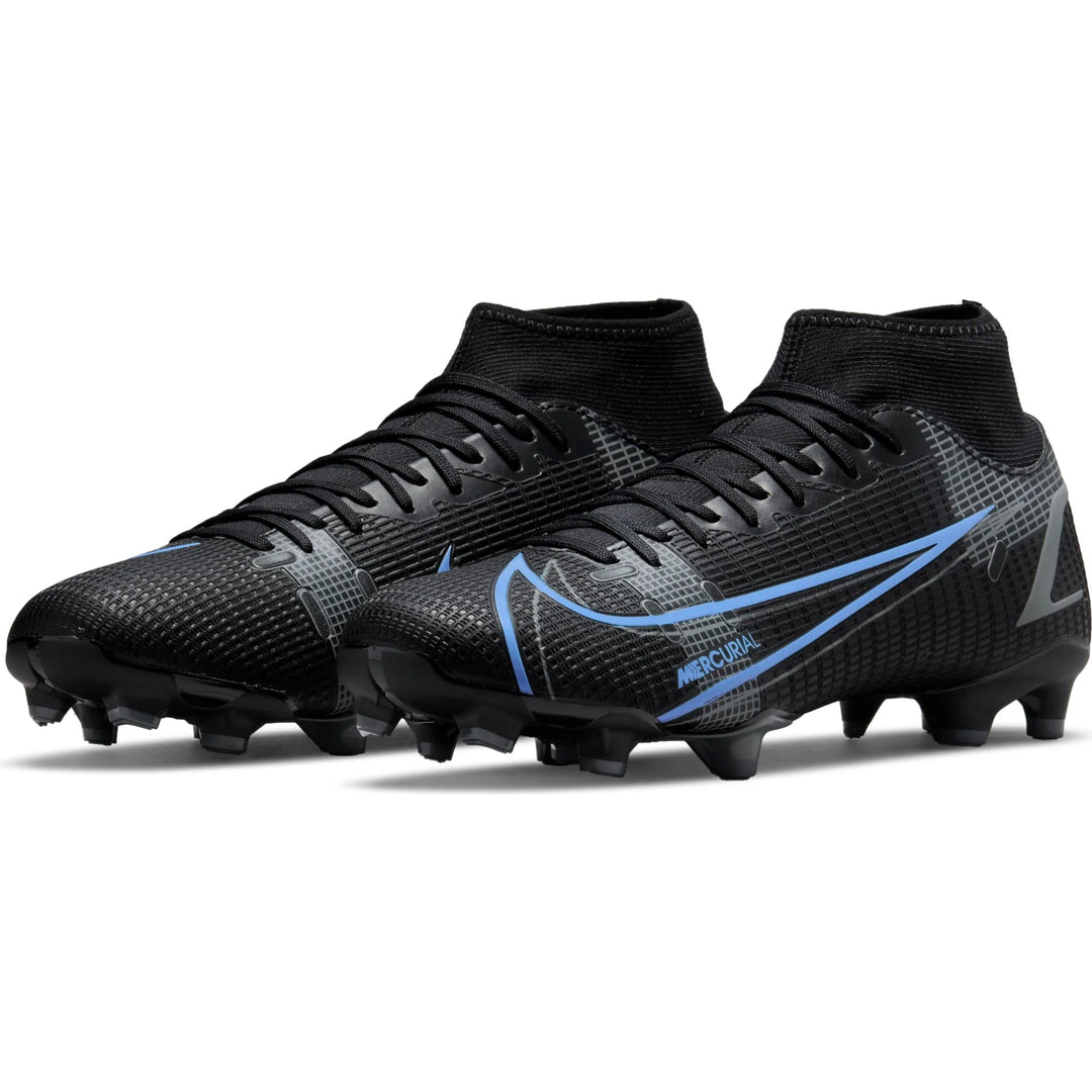 Botas de fútbol para superficies múltiples Nike Mercurial Superfly 8 Academy MD Negro/Negro/Gris Iroman