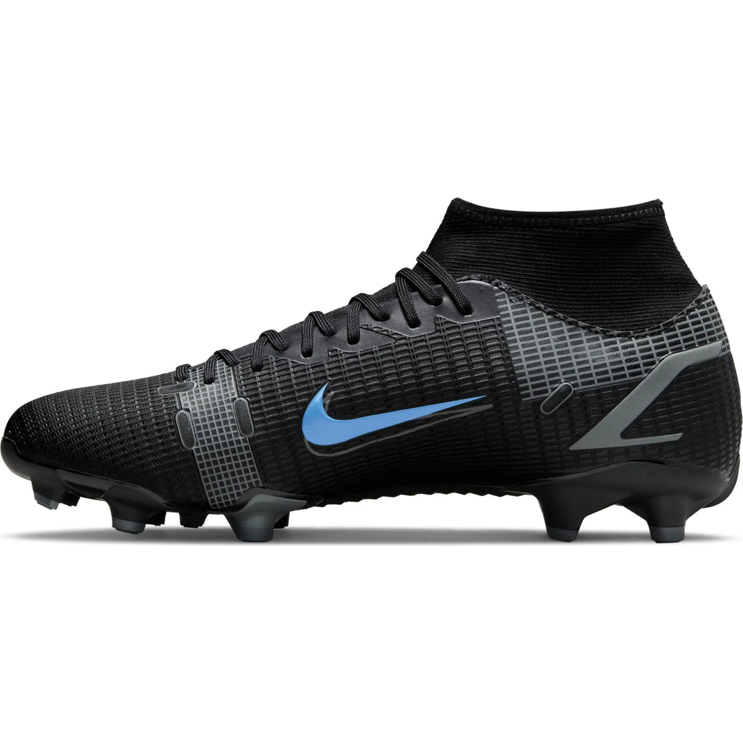 Botas de fútbol para superficies múltiples Nike Mercurial Superfly 8 Academy MD Negro/Negro/Gris Iroman