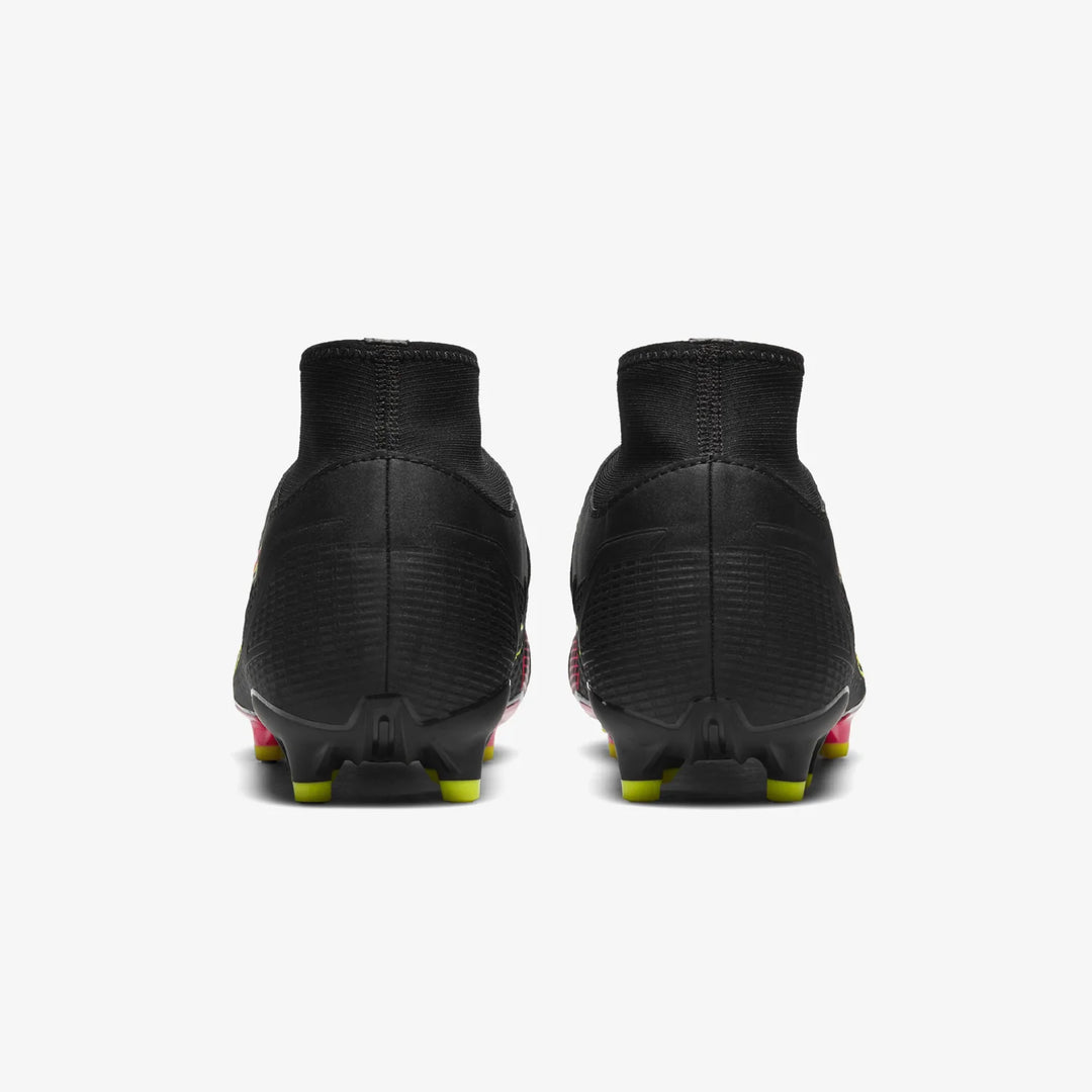 Botas de fútbol para terreno firme Nike Mercurial Superfly 8 Academy FG Negro/Cyber/Negro