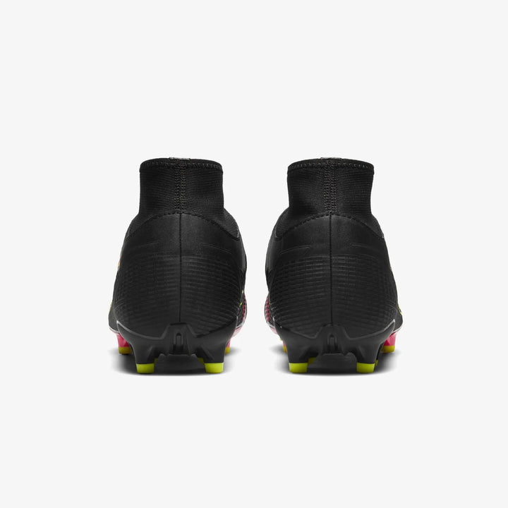 Botas de fútbol para terreno firme Nike Mercurial Superfly 8 Academy FG Negro/Cyber/Negro