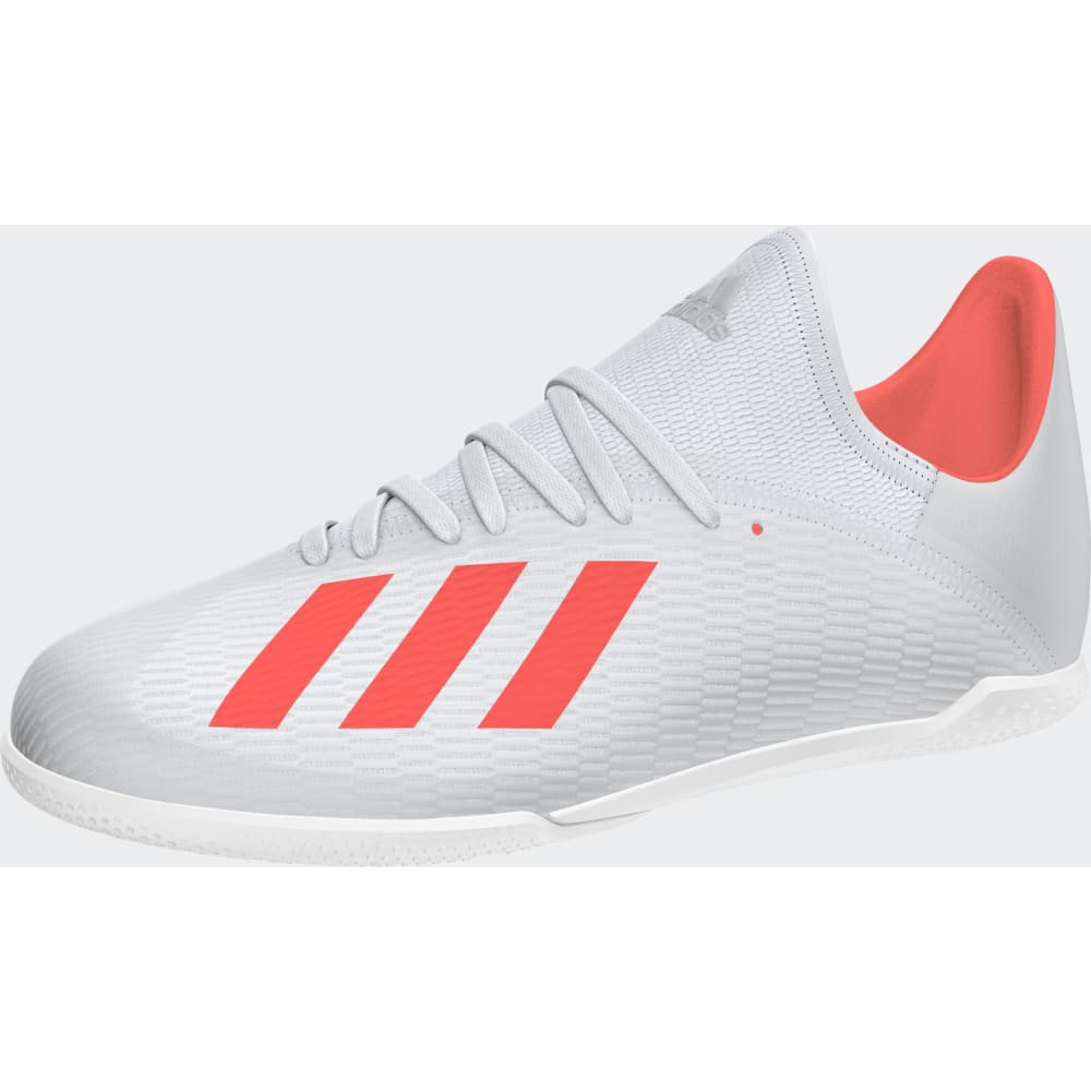 Botas de fútbol sala adidas X 19.3 IN J Plata metalizado/Rojo