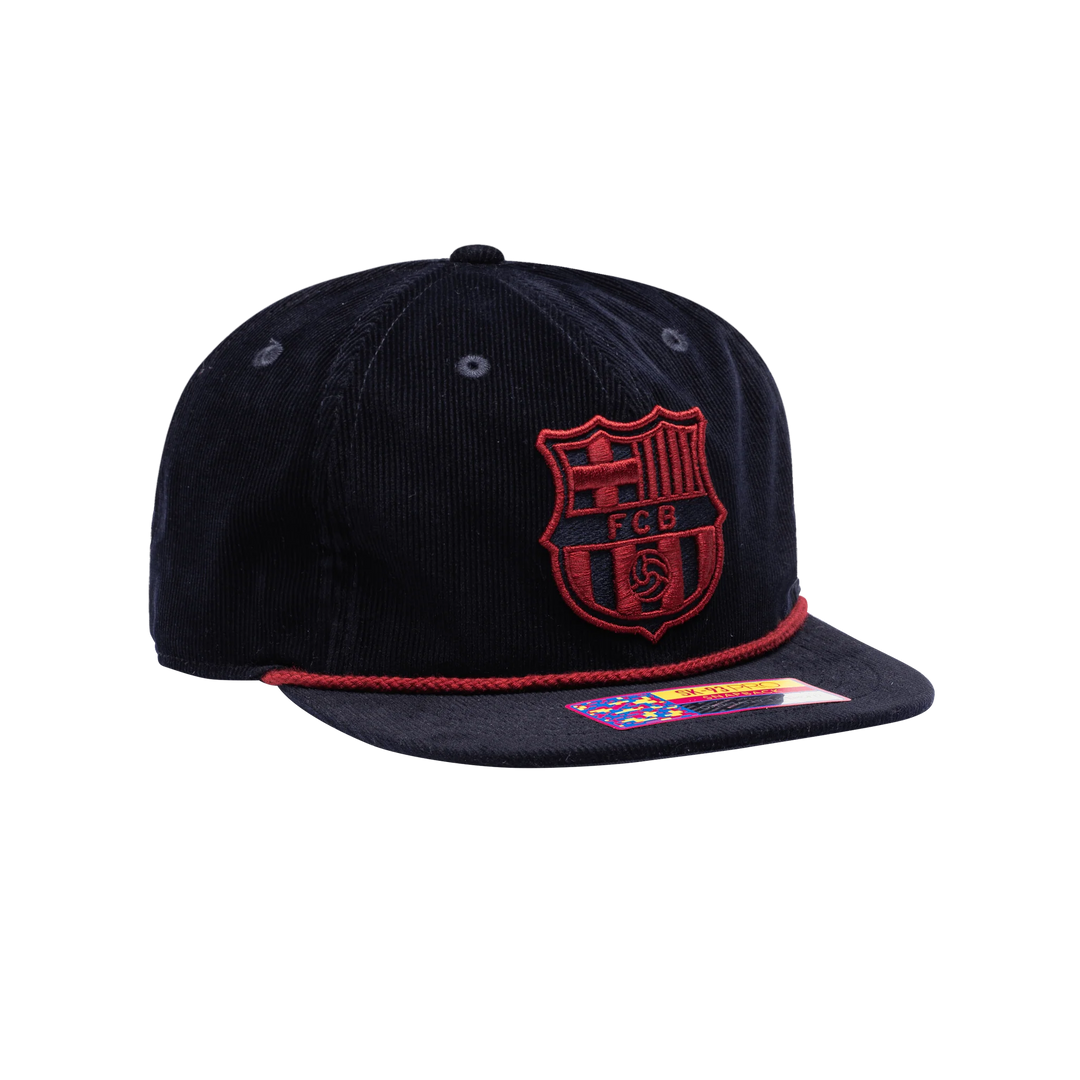 Fan Ink FC Barcelona Snow Beach Adjustable Hat Black