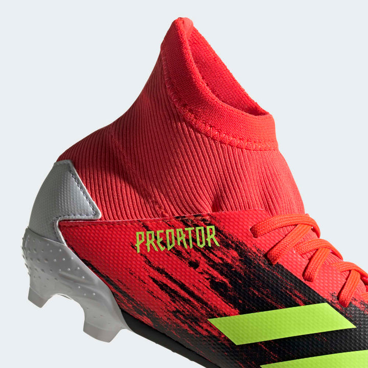 Botas de terreno firme adidas Predator 20.3 FG J para niños Core Black/Green/Pop