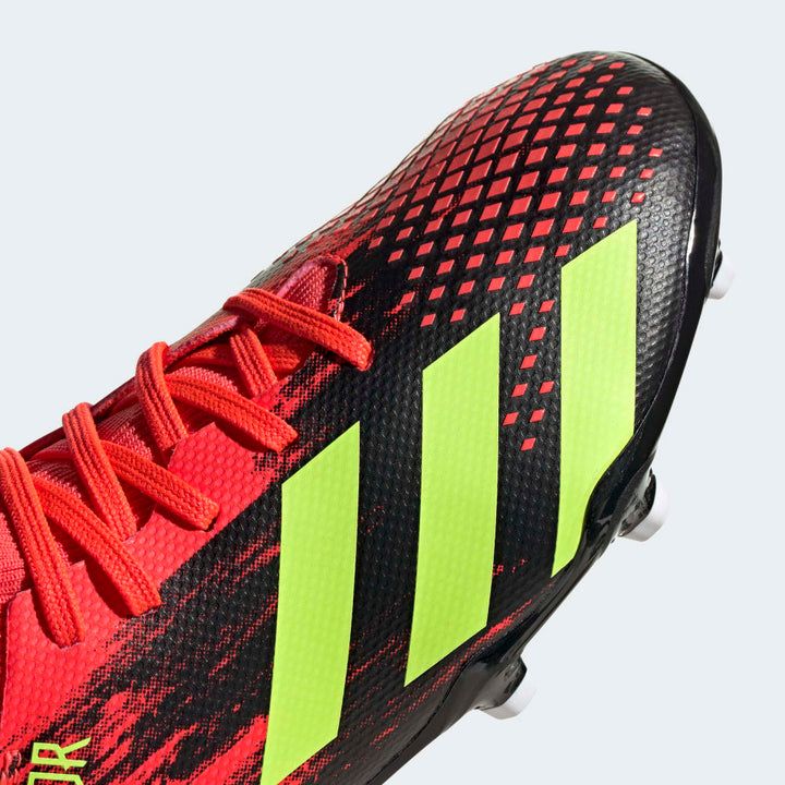 Botas de terreno firme adidas Predator 20.3 FG J para niños Core Black/Green/Pop