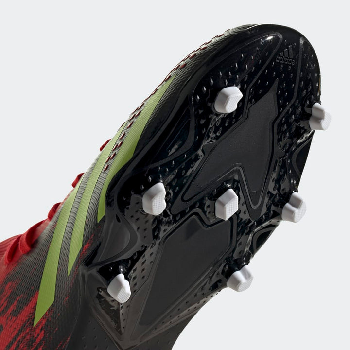 adidas Kid's Predator 20.3 FG J Firm Ground Boots Core Black/Green/Pop