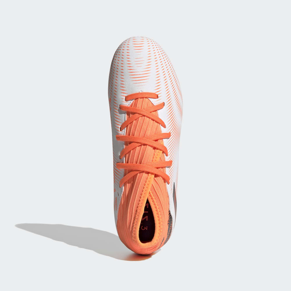 adidas Kid's Nemeziz 3 FG J Firm Ground Boots White/Black/Orange