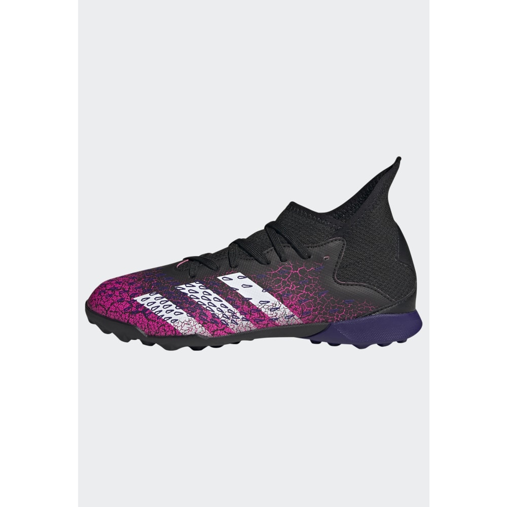 Botas de fútbol adidas Predator Freak 3 TF J para niños Core Black / Cloud White / Shock Pink