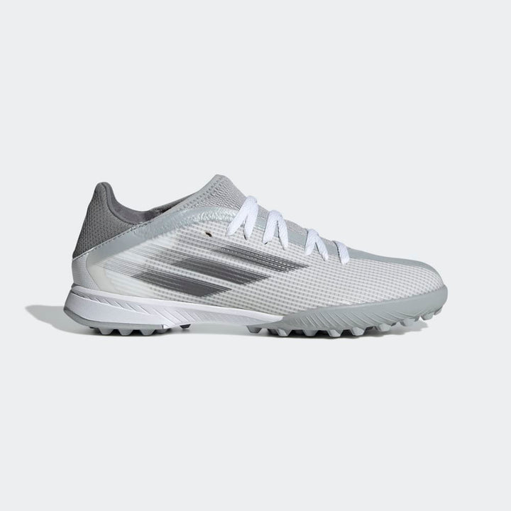 adidas Kid's X Speed Flow 3 TF J Turf Boots White/Iron