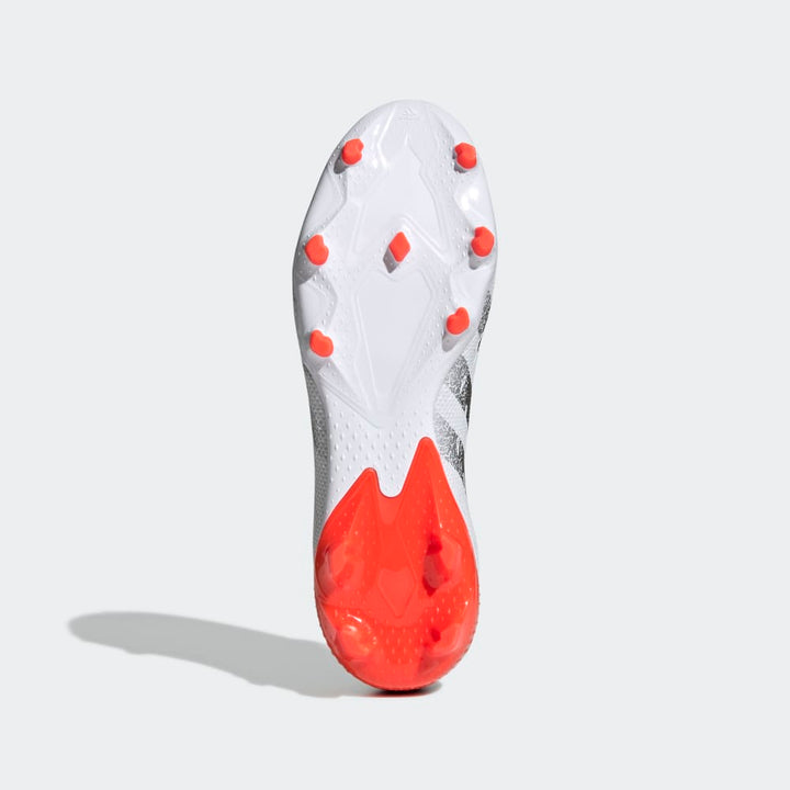 adidas Predator Freak 3 FG Firm Ground Boots White/Iron/Red