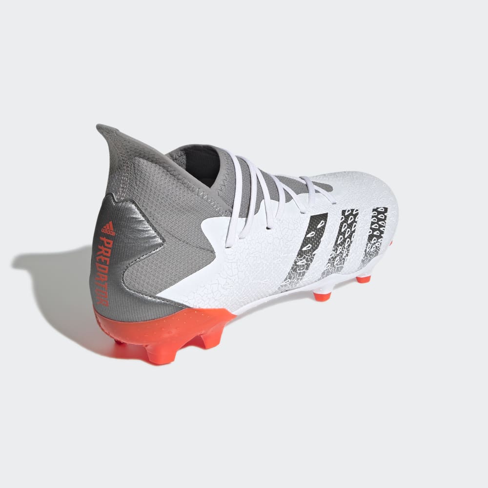 adidas Predator Freak 3 FG Firm Ground Boots White/Iron/Red