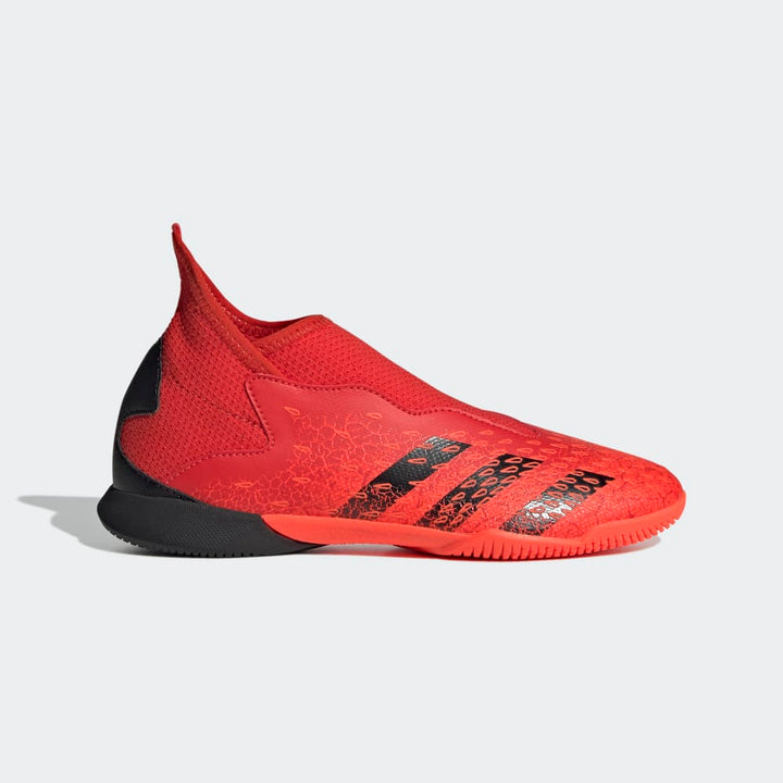 Botas de interior adidas Predator Freak 3 Laceless IN J para niños, color rojo