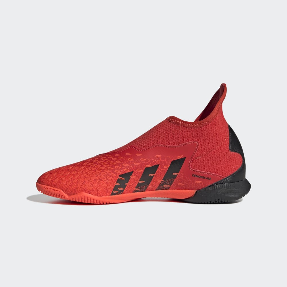 Botas de interior adidas Predator Freak 3 Laceless IN J para niños, color rojo