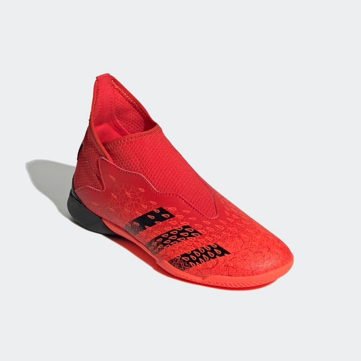 Botas de interior adidas Predator Freak 3 Laceless IN J para niños, color rojo