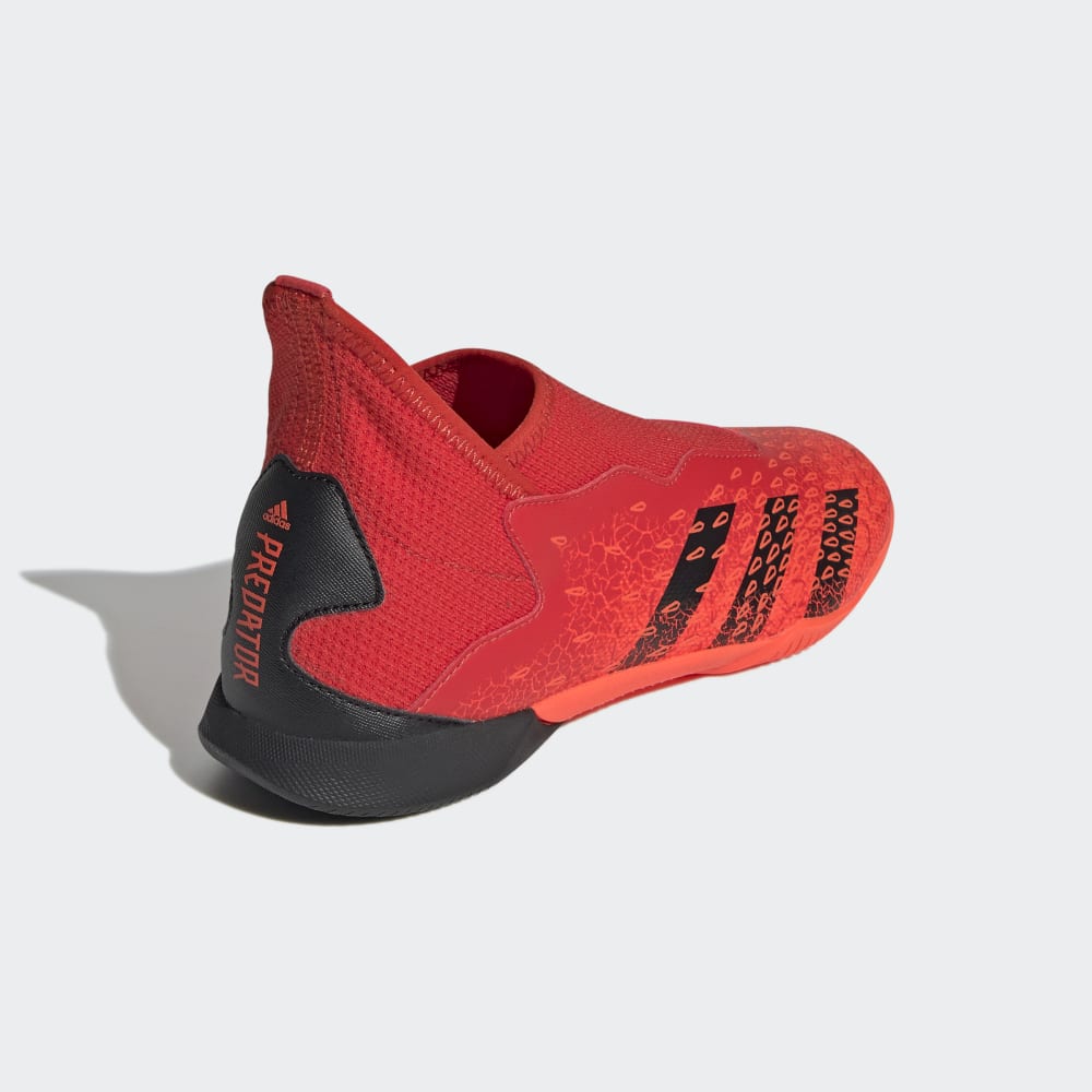 Botas de interior adidas Predator Freak 3 Laceless IN J para niños, color rojo