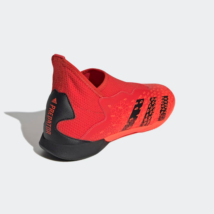 Botas de interior adidas Predator Freak 3 Laceless IN J para niños, color rojo