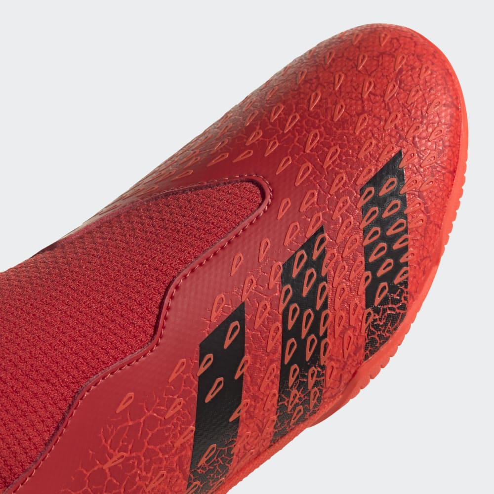 Botas de interior adidas Predator Freak 3 Laceless IN J para niños, color rojo