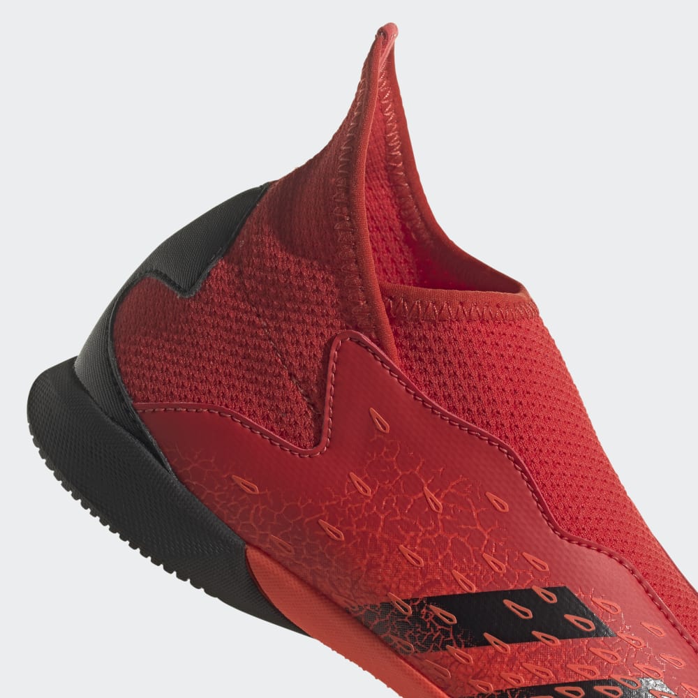 Botas de interior adidas Predator Freak 3 Laceless IN J para niños, color rojo