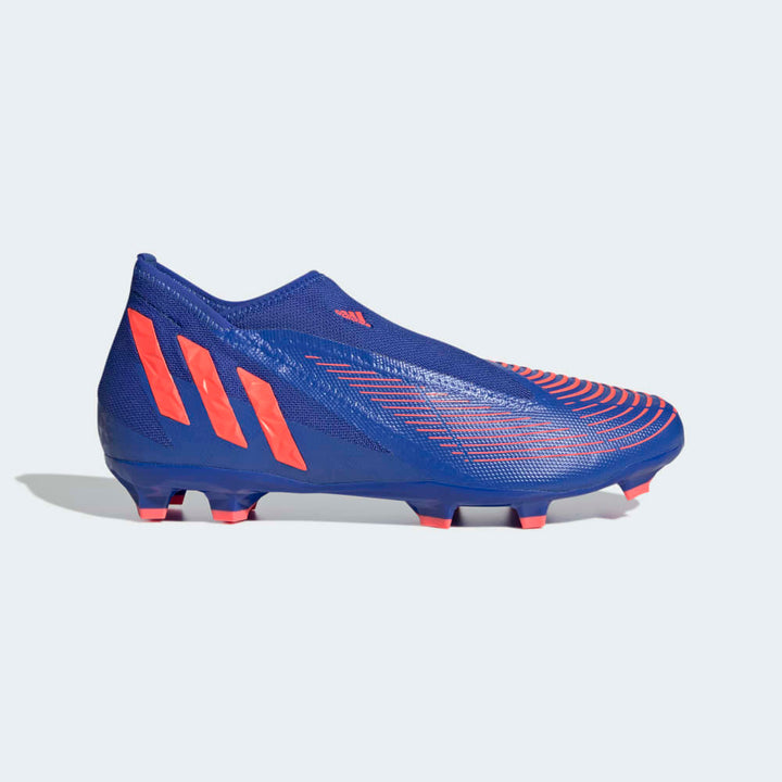 Botas de fútbol para terreno firme adidas Predator EDGE Laceless FG Azul/Turbo