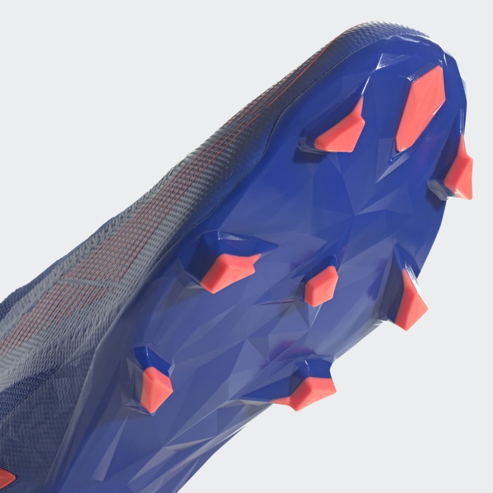 Botas de fútbol para terreno firme adidas Predator EDGE Laceless FG Azul/Turbo